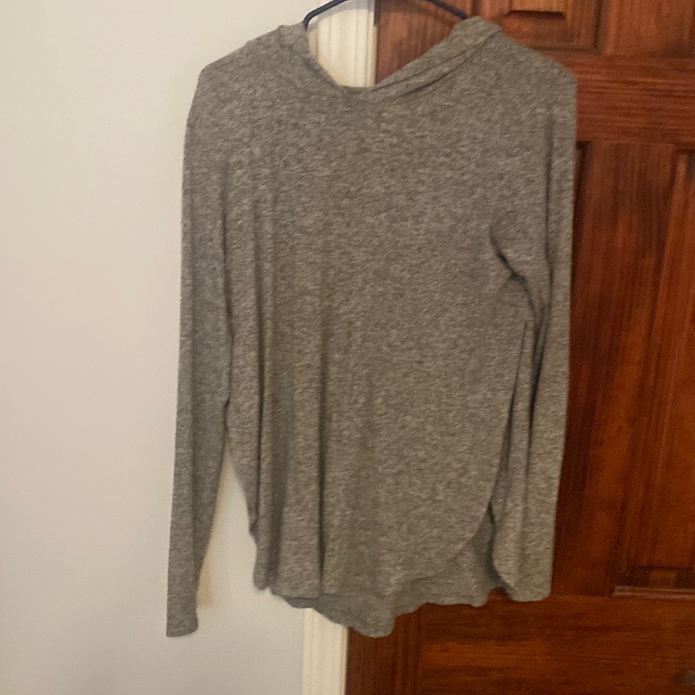 Aerie medium grey hooded with slits on the sides